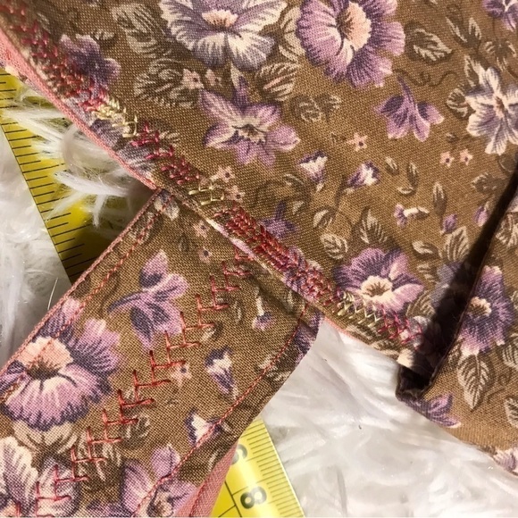 Handmade/ homemade bucket purse.  Cotton. - Picture 4 of 6